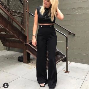 Zara high waist sailor pant